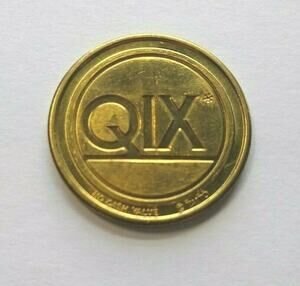 Qix 1982 Worlds Fair Arcade Token Video Game Expo Collectible Taito NOS Retro